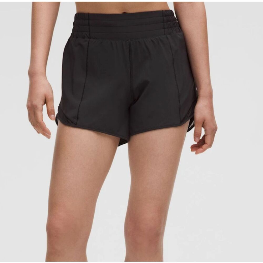 Lululemon Tracker Short V 10 Black Running Athletic Mesh Swift Stretch Workout - Picture 4 of 4